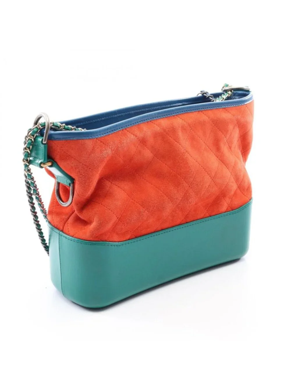 Chanel Shoulder Bag Gabrielle de Chanel Large Hobo Orange Green Blue Suede